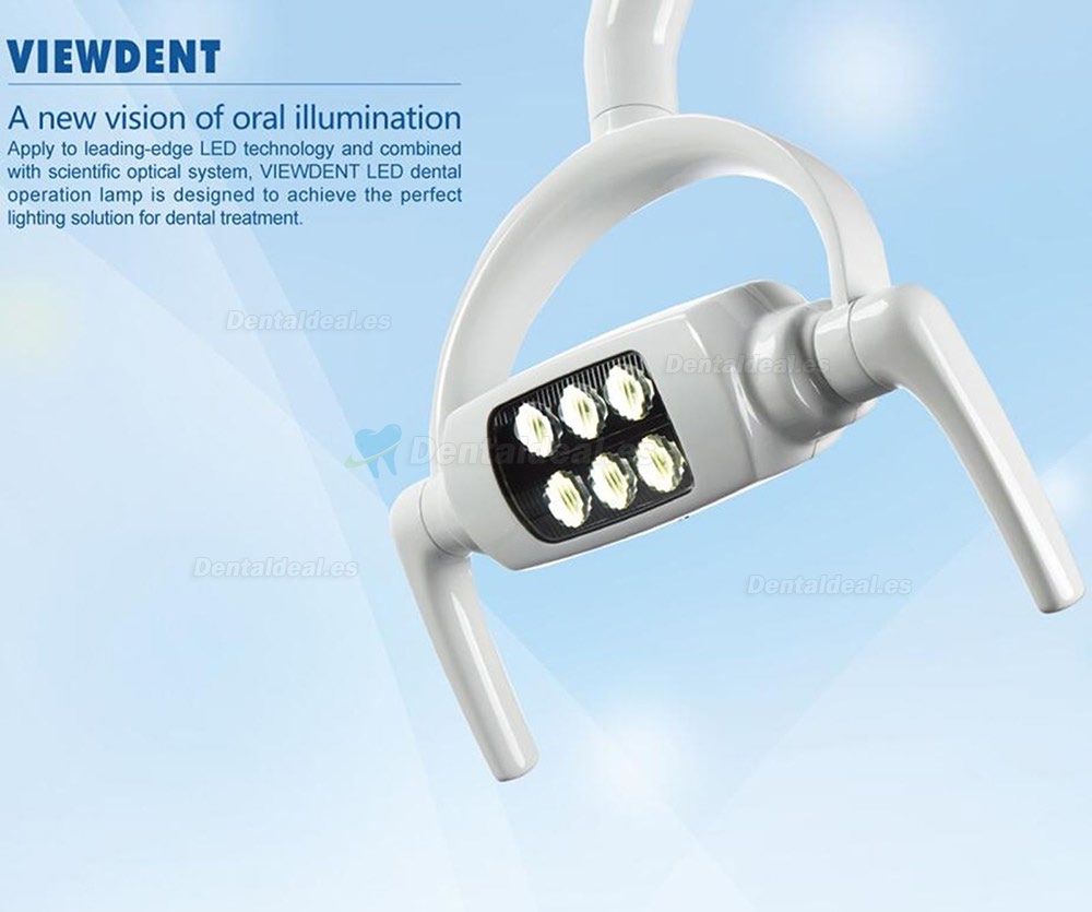 8W Lámpara de luz dental oral Lámpara de operación Lente de 6 LED Tipo de montaje en techo con brazo